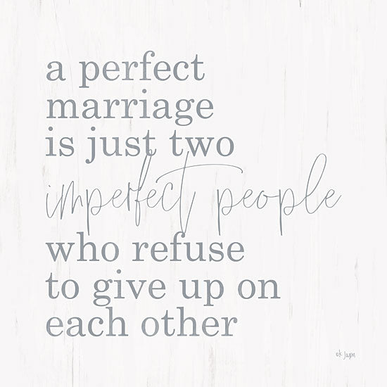 Jaxn Blvd. JAXN198 - JAXN198 - Imperfect People    - 24x24 typography sign, marriage quote, imperfect love, romantic saying, rustic decor, relationship inspiration, script and serif mix from Penny Lane