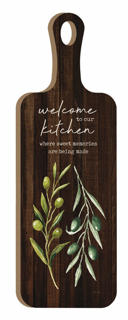 Cindy Jacobs CIN4092CB - CIN4092CB - Welcome to Our Kitchen - 6x18 Kitchen, Cutting Board, Inspirational, Welcome to Our Kitchen, Sweet Memories, Typography, Signs, Textual Art, Olives from Penny Lane