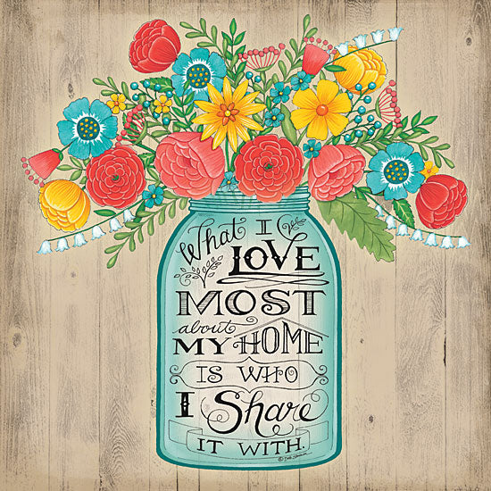 Deb Strain DS1066 - What I Love Most - Jar, Flowers, Home, Inspiring from Penny Lane Publishing