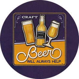 Mollie B. MOL2547RP - MOL2547RP - Craft Beer will Always Help - 18x18  from Penny Lane