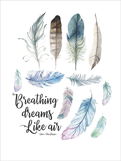 Seven Trees Design ST439 - Breathing Dreams Like Air - 12x16 Feathers, Collection, Indian, Southwestern from Penny Lane