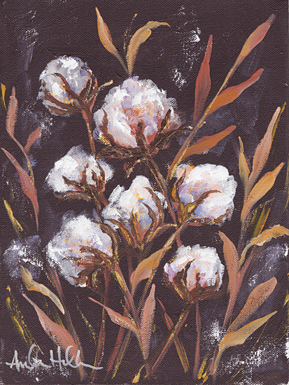 Amanda Hilburn AH188 - AH188 - Fresh Cotton - 12x16 Cotton, Plants, Leaves, Cotton Boll, Fresh Cotton from Penny Lane