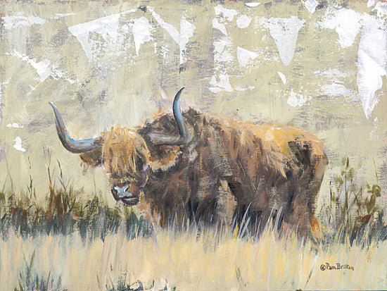 Pam Britton BR635 - BR635 - Highland Beauty - 16x12 Cow, Highland Cow, Abstract, Sideview from Penny Lane