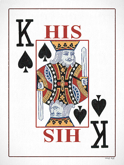 Cindy Jacobs CIN4172 - CIN4172 - King - His - 12x16 Cards, King of Spades, Game Room, Card Games, His, Typography, Signs, Textual Art from Penny Lane