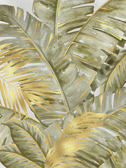 CTD140 - Touch of Gold Banana Leaves 1 - 12x16