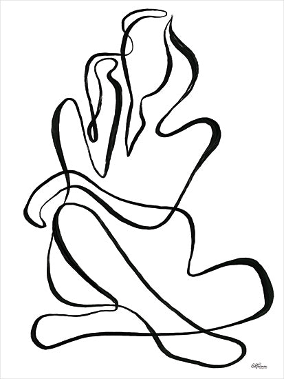 Cat Thurman Designs CTD207 - CTD207 - Sitting Woman - 12x16 Abstract, Woman, Sitting Woman, Contemporary, Black & White from Penny Lane