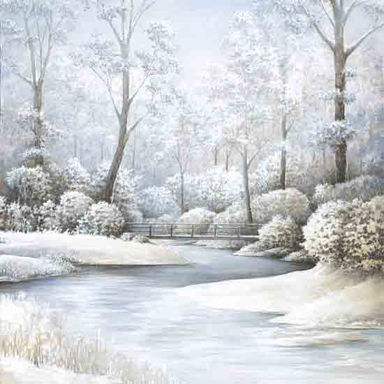 Dogwood Portfolio DOG291 - DOG291 - Winter Creek - 12x12 Winter, Landscape, Snow, Trees, Creek, Bushes, White from Penny Lane