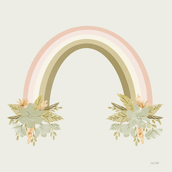 House Fenway FEN1088 - FEN1088 - Sweet Dreams Boho Rainbow   - 12x12 Baby, Baby's Room, New Baby, Rainbow, Bohemian, Flowers, Greenery, Triptych, Sweet Dreams Boho Rainbow from Penny Lane