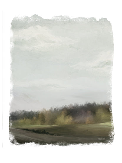 House Fenway FEN755 - FEN755 - Late Summer Meadow   - 12x16 Abstract, Landscape, Gray Sky, Clouds, Late Summer Meadow from Penny Lane