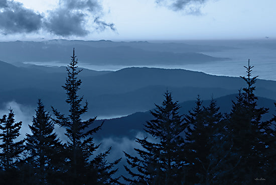 Lori Deiter LD3006 - LD3006 - Mountain Morning Blues I    - 18x12 Photography, Landscape, Great Smoky Mountains, Trees, Mountains, Clouds, Morning from Penny Lane