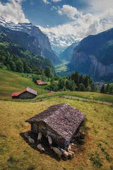 MPP1052 - Sheep in The Alps - 12x18