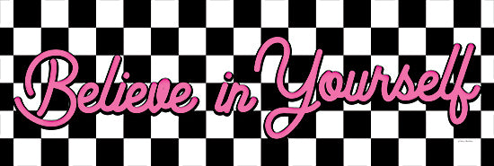 Yass Naffas Designs YND462 - YND462 - Believe in Yourself - 18x6 Inspirational, Believe in Yourself, Typography, Signs, Textual Art, Checkered, Motivational from Penny Lane