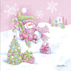 ART1372 - Pretty in Pink Snowman - 12x12