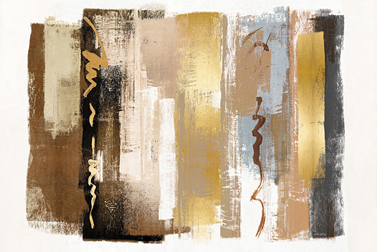 Amber Sterling AS407 - AS407 - Transition - 18x12 abstract neutral, brown gold tones, textured strokes, modern art, minimal from Penny Lane