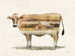 AS427 - Landscape Jersey Cow Fusion   - 16x12