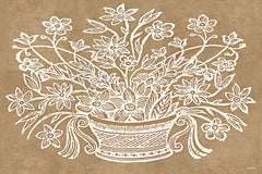 AS582 - Woodcut Bloom - 18x12