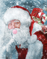 BLUE548 - Playful Santa   - 12x16
