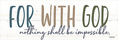BOY767 - For With God - 18x6