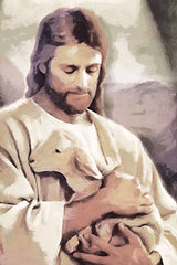 CC280 - The Lamb in His Arms - 12x18