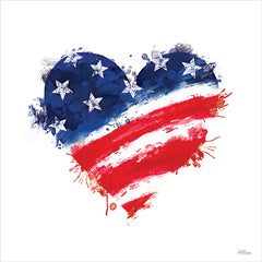 CTD439 - Stars & Stripe Heart - 12x12