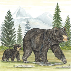 DS2402 - Black Bears in Forest - 12x12