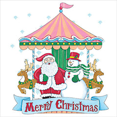 DS2455 - Merry Christmas Carousel - 12x12