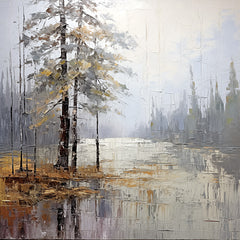 HK207 - Trees in Water   - 12x12