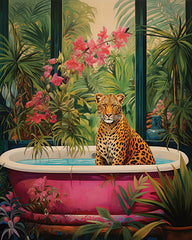 HK359 - Cheetah Tropical Retreat   - 12x16