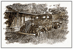 JGS567 - Vintage Truck - 18x12