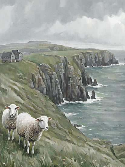 Jo Moulton JO233 - JO233 - Coastal Sheep - 12x16 nature, landscape, sunset, mountains, scenic view, photography from Penny Lane