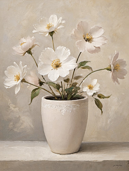 Jo Moulton JO314 - JO314 - Cream of the Crop - 12x16 white flowers vase still life floral ceramic pot from Penny Lane