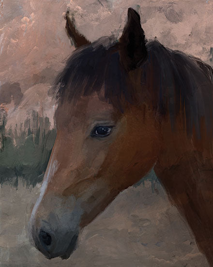 Kamdon Kreations KAM1014 - KAM1014 - My Little Filly - 12x16 close-up horse portrait, realistic brown horse, equine painting, countryside animal, expressive animal eye from Penny Lane