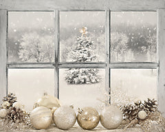 LD3825 - Silver and Gold Holiday Window - 16x12