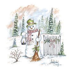 MARY663 - Vintage Snowman - 12x12