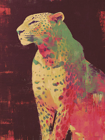 Svetlana Aleinikova SA283 - SA283 - Prowler's Path - 12x16 colorful leopard portrait, abstract animal art, bold brush strokes from Penny Lane