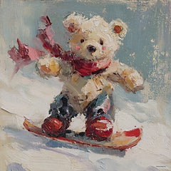 SA527 - Snowboard Bear - 12x12