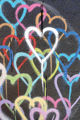 SB1321 - Graffiti Hearts    - 12x18