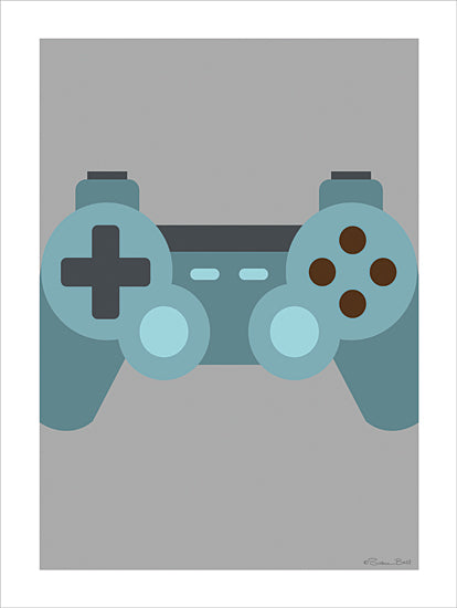 Susan Ball SB1471 - SB1471 - Controller II  - 12x16 playstation controller, gamepad, video game art, teal controller, digital artwork, modern gaming from Penny Lane