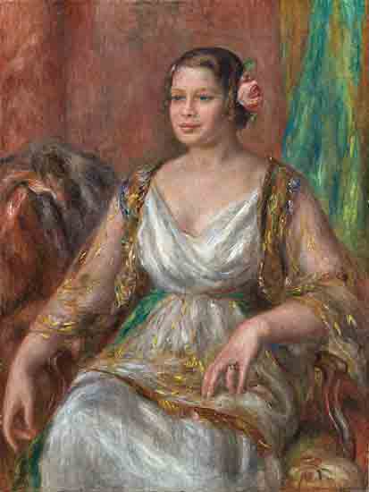 Stellar Design Studio SDS1501 - SDS1501 - Tilla Durieux - 12x16 portrait, woman, elegant, flower in hair, seated, classic style, soft brushwork, dignified, vintage, fashion from Penny Lane
