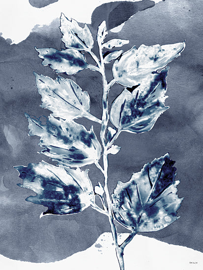 Stellar Design Studio SDS1562 - SDS1562 - Indigo Branch 2 - 12x16 botanical, backgrounds & patterns, leaves, shibori, indigo, foliage, plant, painterly, decorative, watercolor, navy from Penny Lane
