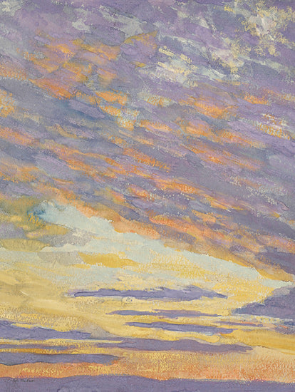 Seven Trees Design ST1136 - ST1136 - Sunset Memories - 12x16 sunset sky, pastel sky, impressionist clouds, golden hour, vivid brush strokes, lavender and yellow hues from Penny Lane