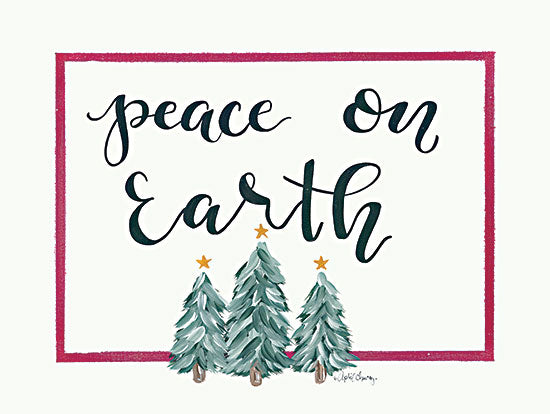 April Chavez AC184 - AC184 - Peace on Earth - 16x12 Peace on Earth, Christmas, Holidays, Trees, Calligraphy, Signs from Penny Lane