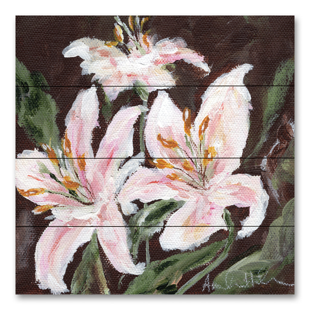 Amanda Hilburn AH118PAL - AH118PAL - Stargazer Lily Trio - 12x12 Stargazer Lilies, Lilies, Flowers, Spring, Spring Flowers, Decorative from Penny Lane