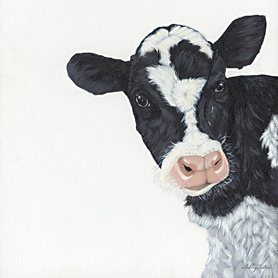 Ashley Justice AJ111 - AJ111 - Cow - 12x12  Cow, Black & White Cow, Farm Animal from Penny Lane