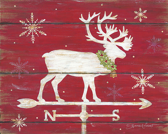 Annie LaPoint ALP1396A - Farmhouse Holidays - Reindeer, Weathervane, Holiday, Winter from Penny Lane Publishing