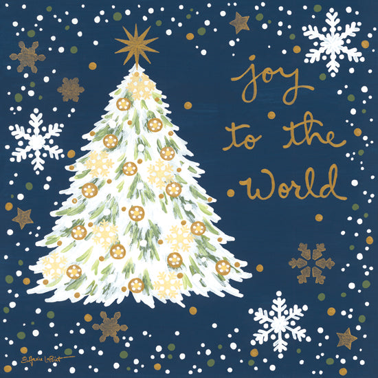 Annie LaPoint ALP2048 - ALP2048 - Silent Night Tree - 12x12 Holidays, Christmas, Christmas Tree, Joy to the World, Snowflakes from Penny Lane