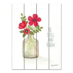 ALP2077PAL - Red Blossoms - Be Still - 12x16