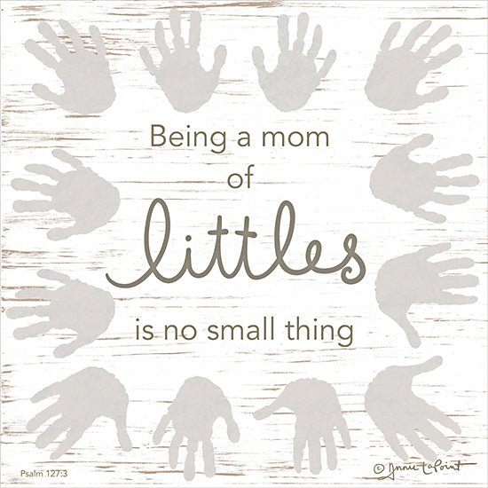 Annie LaPoint ALP2249 - ALP2249 - Mom of Littles - 12x12 Inspirational, Mom, Mother, Little Children, Typography, Signs, Textual Art, Handprints from Penny Lane