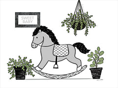 ALP2360 - Baby's Rocking Horse - 16x12
