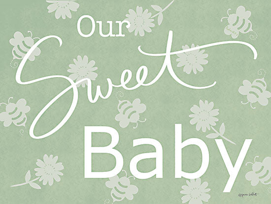 Annie LaPoint ALP2387 - ALP2387 - Our Sweet Baby - 16x12 Baby, New Baby, Nursery, Our Sweet Baby, Typography, Signs, Textual Art, Green, Bees, Flowers from Penny Lane